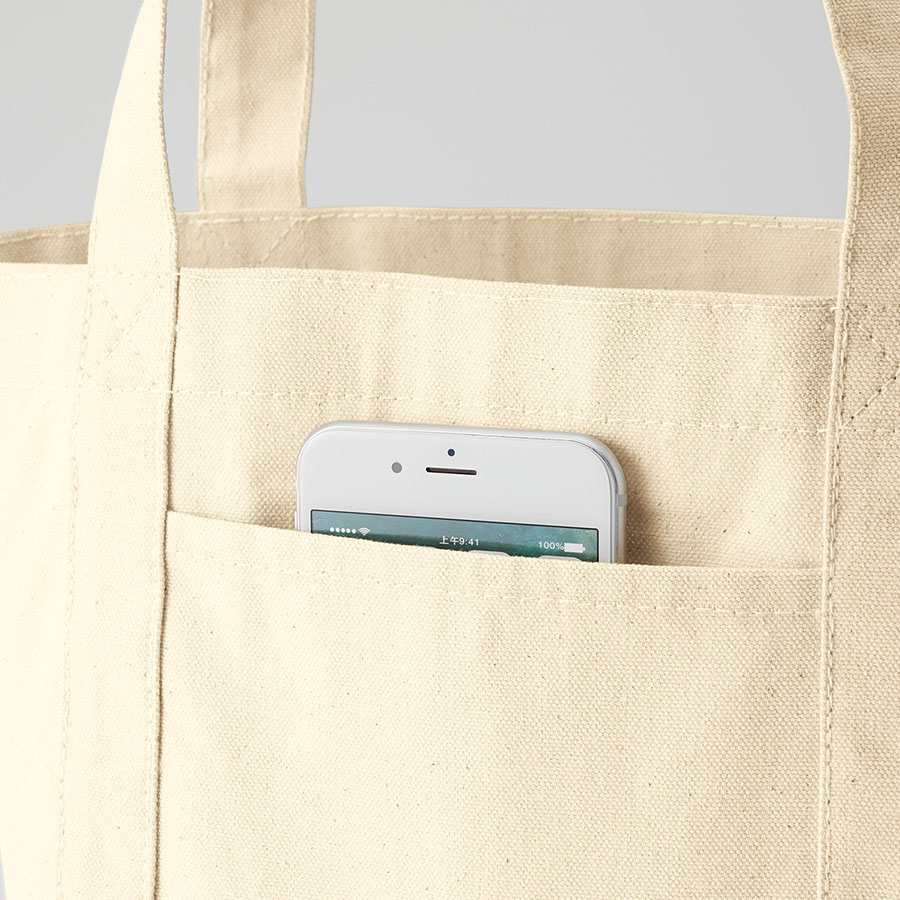 キャンバスライントート（S）　ナチュラル