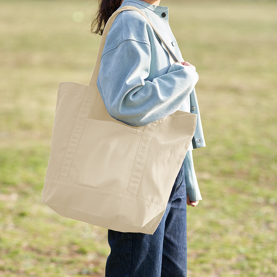 キャンバスライントート（L）　　ナチュラル