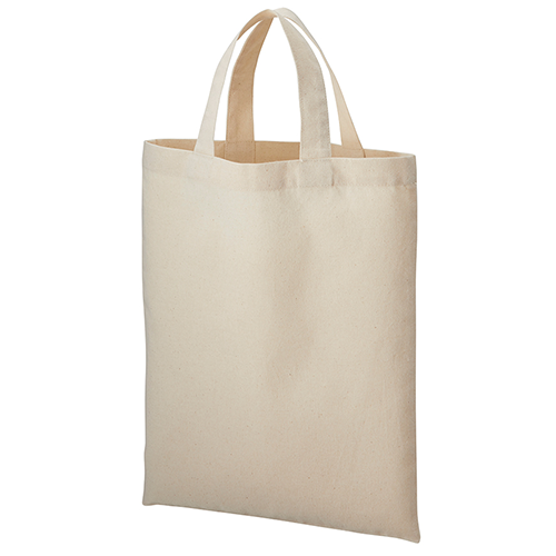 厚手コットンA4フラットトート ナチュラル