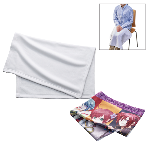 厚手スムースフリースミニブランケット ホワイト