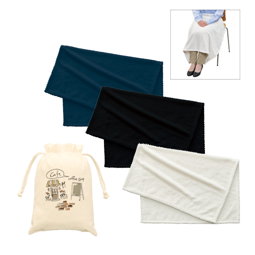 TR-1029【アウトレット】ピケブランケット（巾着付）