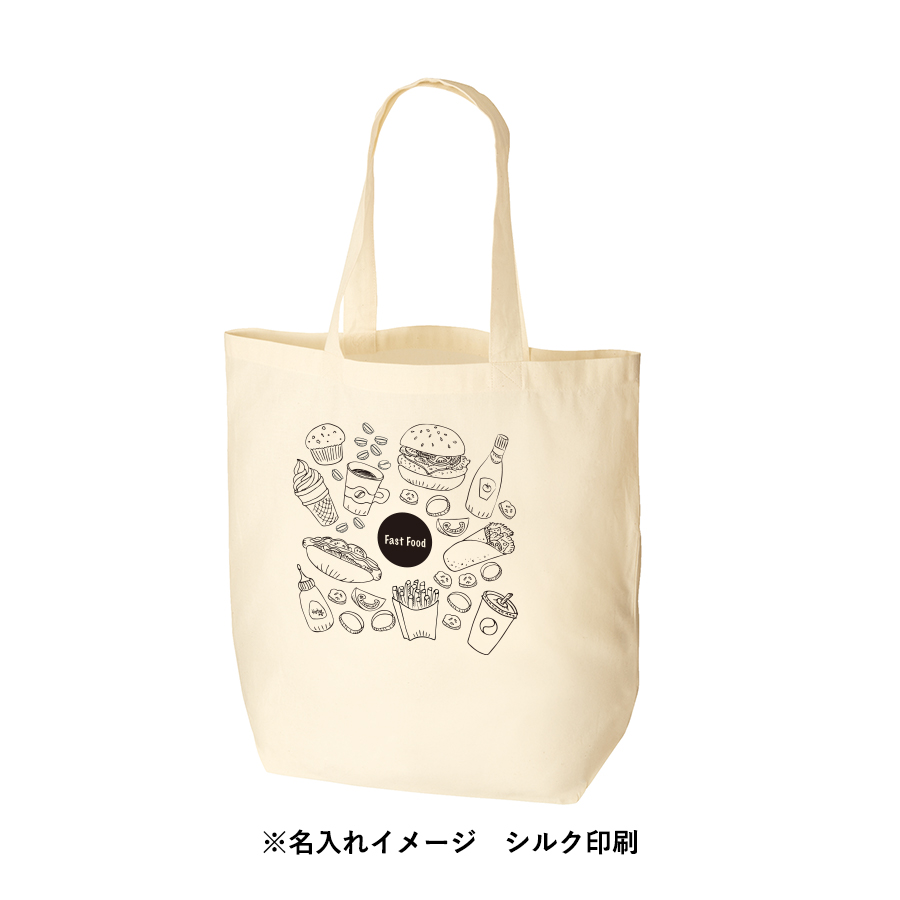 オーガニックコットンバッグ（M）　ナチュラル