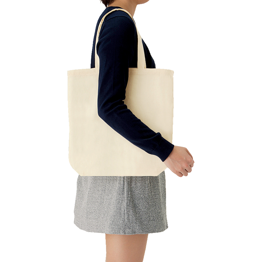 オーガニックコットンバッグ（M）　ナチュラル