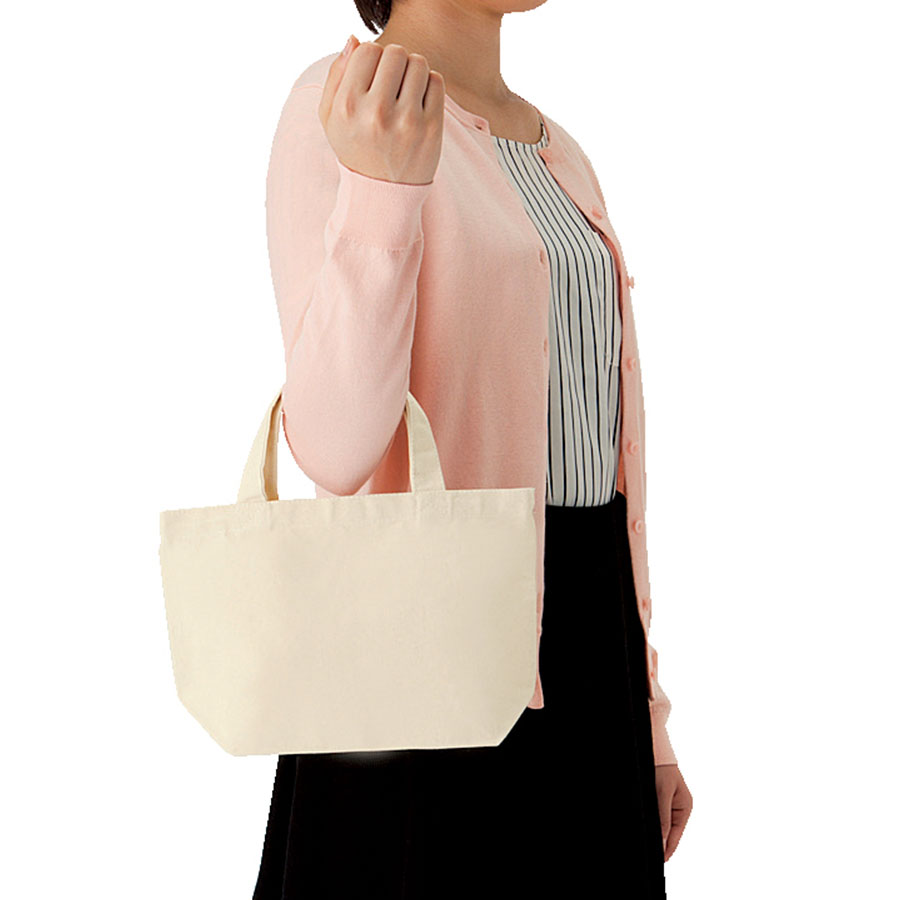 オーガニックコットンキャンバストート（S）内ポケット　ナチュラル