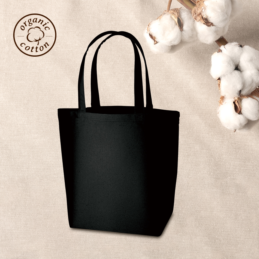 オーガニックコットンキャンバストート（L）ナイトブラック