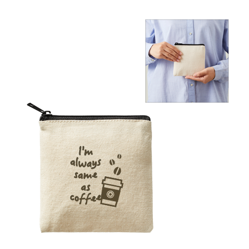 ライトキャンバスフラットポーチ（サイズ：SS、カラー：3色）