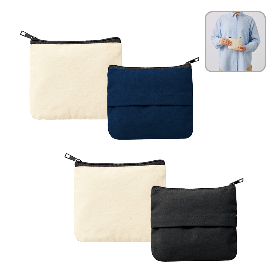 TR-1072ライトキャンバスティッシュポーチ