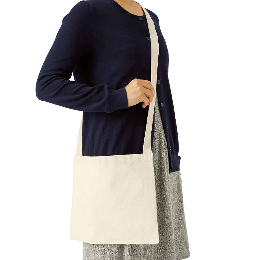 厚手コットンサコッシュ　　ナチュラル