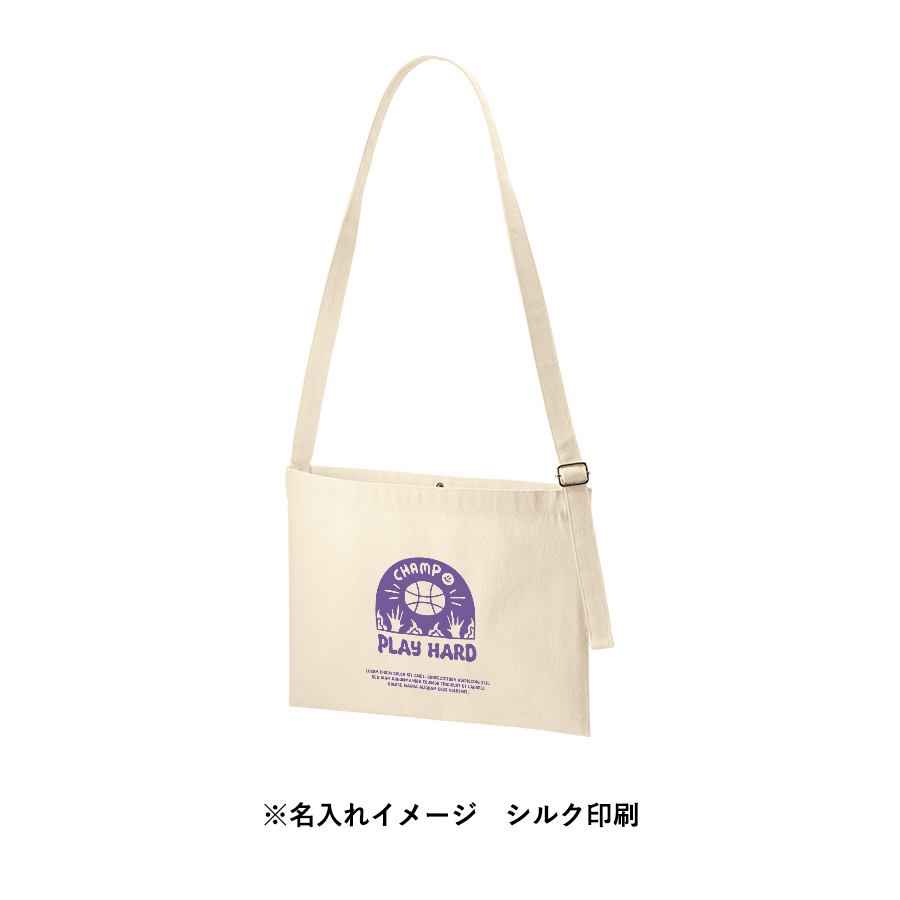 キャンバスアジャストショルダーサコッシュ　ナチュラル