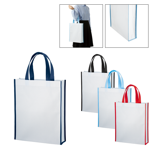 TR-1085不織布A4スクエアトート　コンビカラー