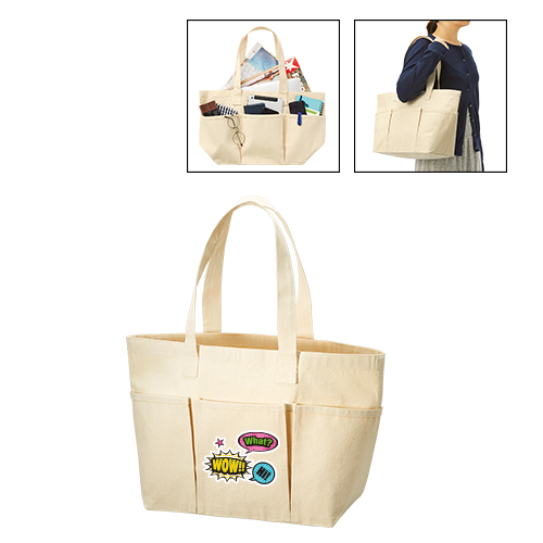 キャンバスツールトート （カラー：ナチュラル、ブラック）