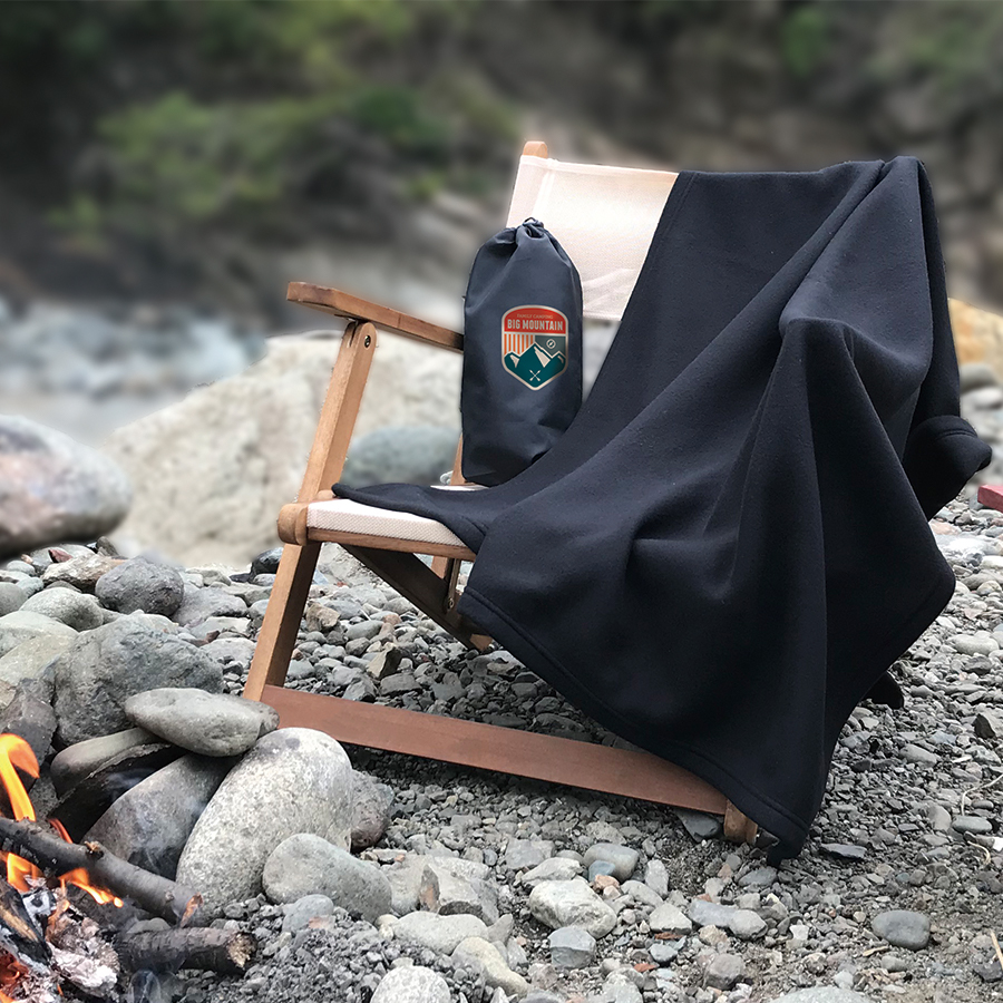 【アウトレット】難燃ブランケット（巾着付）