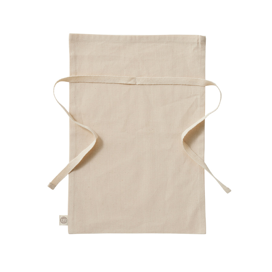 【アウトレット】オーガニックコットンラッピング巾着（M）　ナチュラル