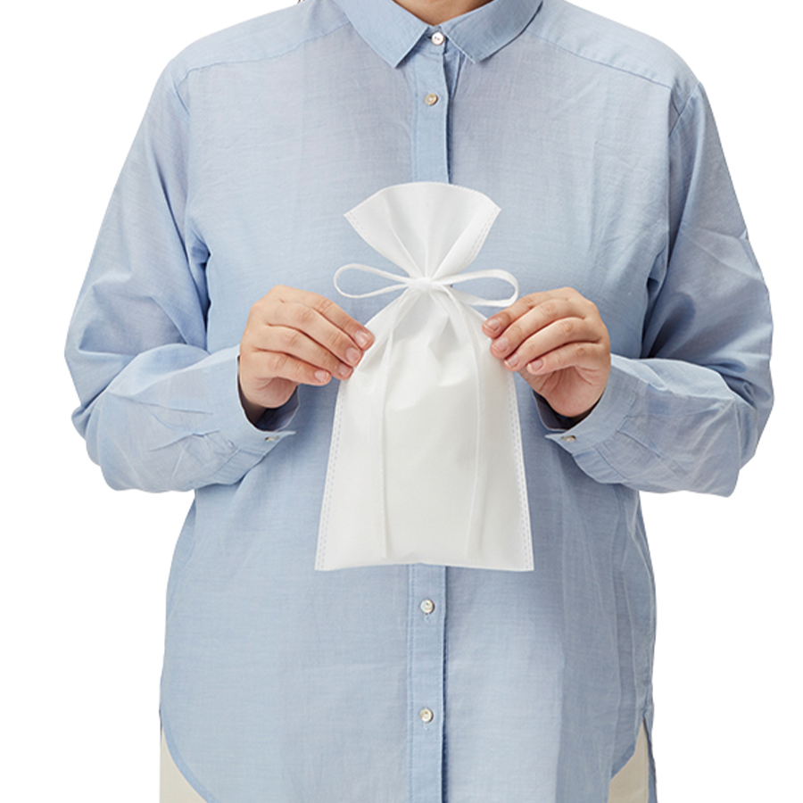 【アウトレット】不織布ラッピング巾着（S）