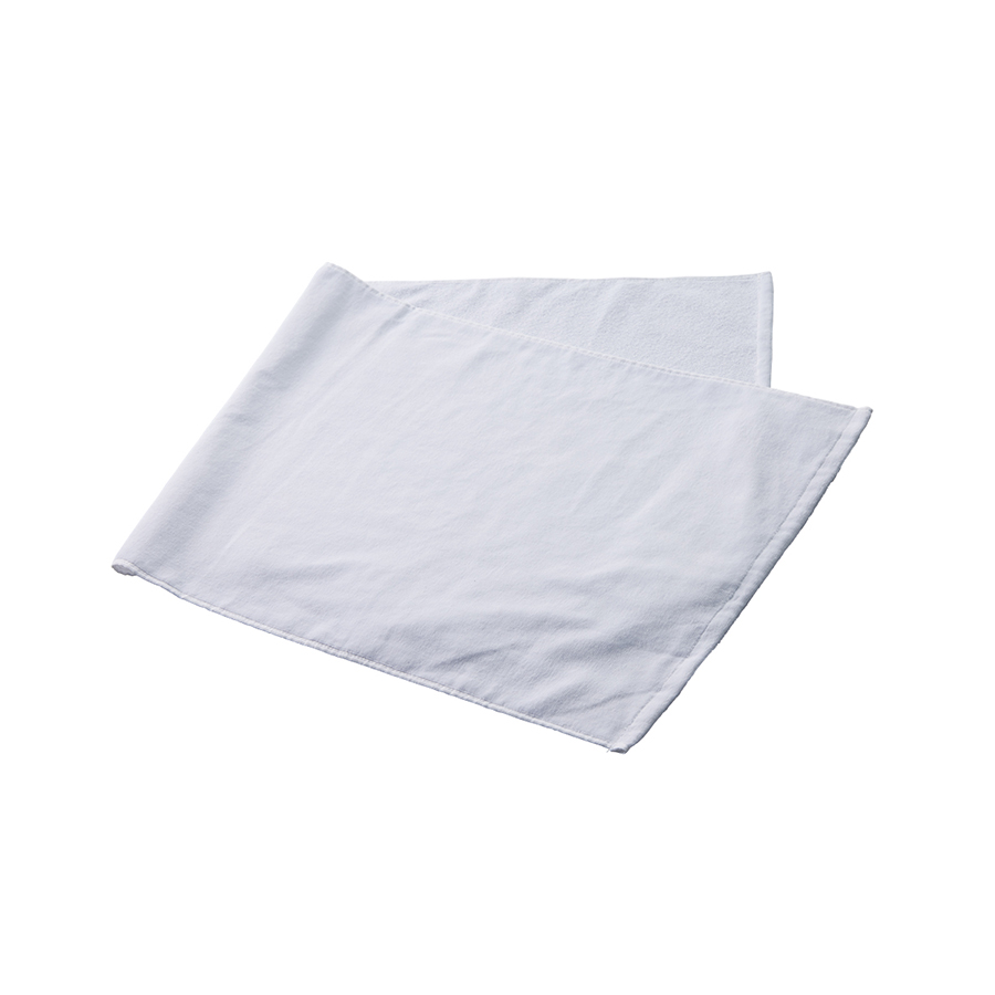 【アウトレット】プリントしやすいコットンシャーリングスポーツタオル　ホワイト