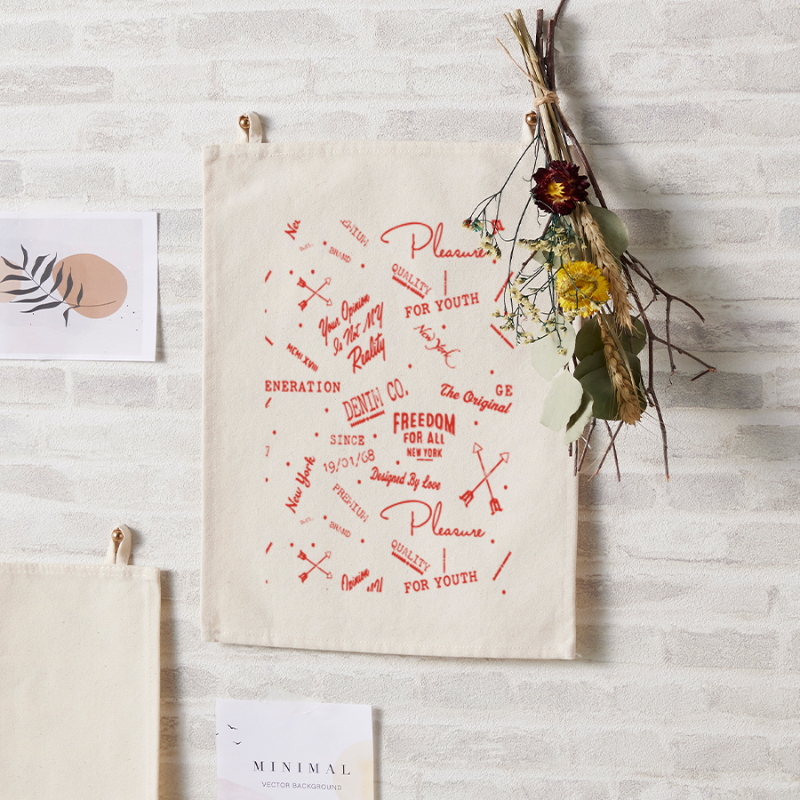 【アウトレット】ファブリックポスター（A4サイズ）　ナチュラル