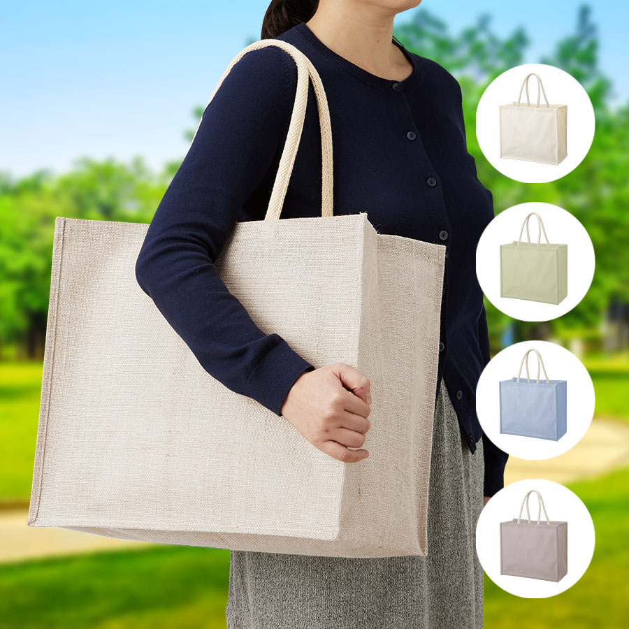 TR-1187ジュートスクエアトート（LL）