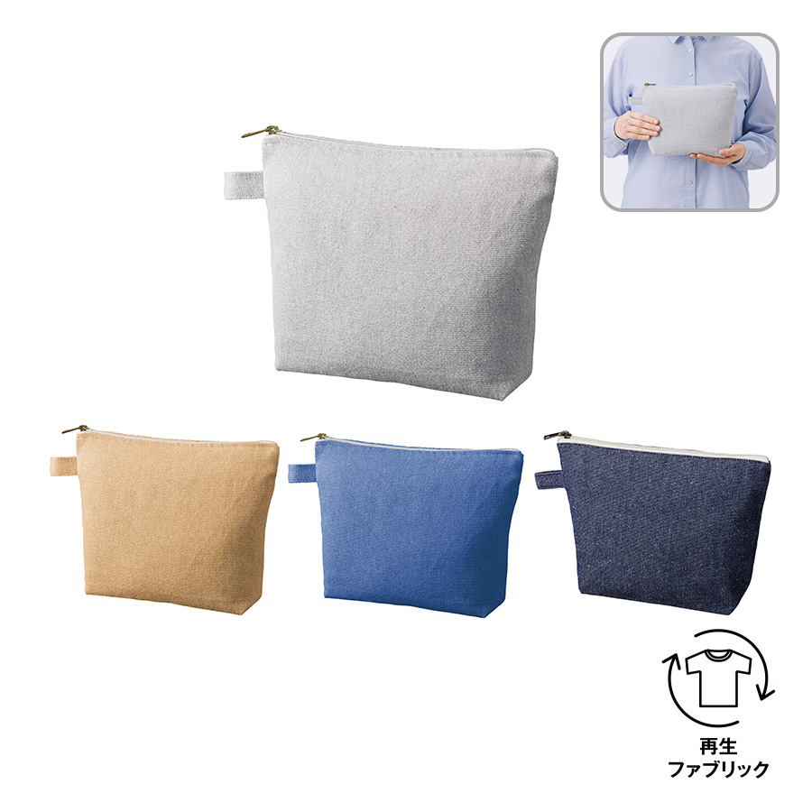 TR-1192【アウトレット】シャンブリックキャンバスデイリーポーチ（M）