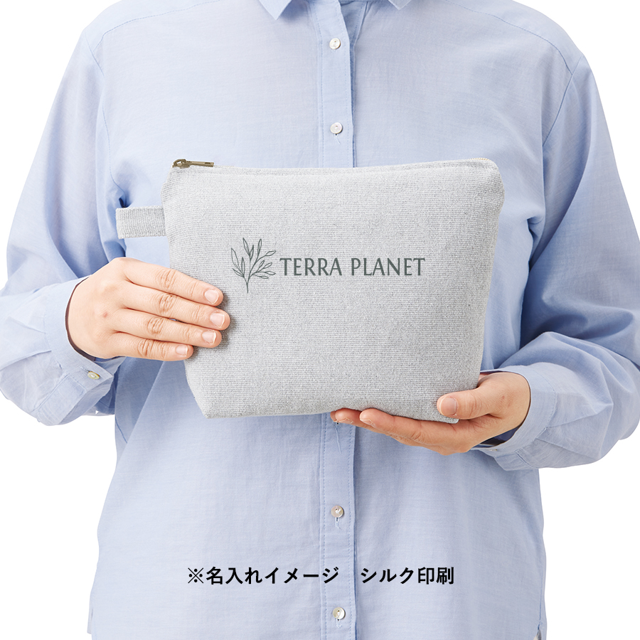 【アウトレット】シャンブリックキャンバスデイリーポーチ（M）