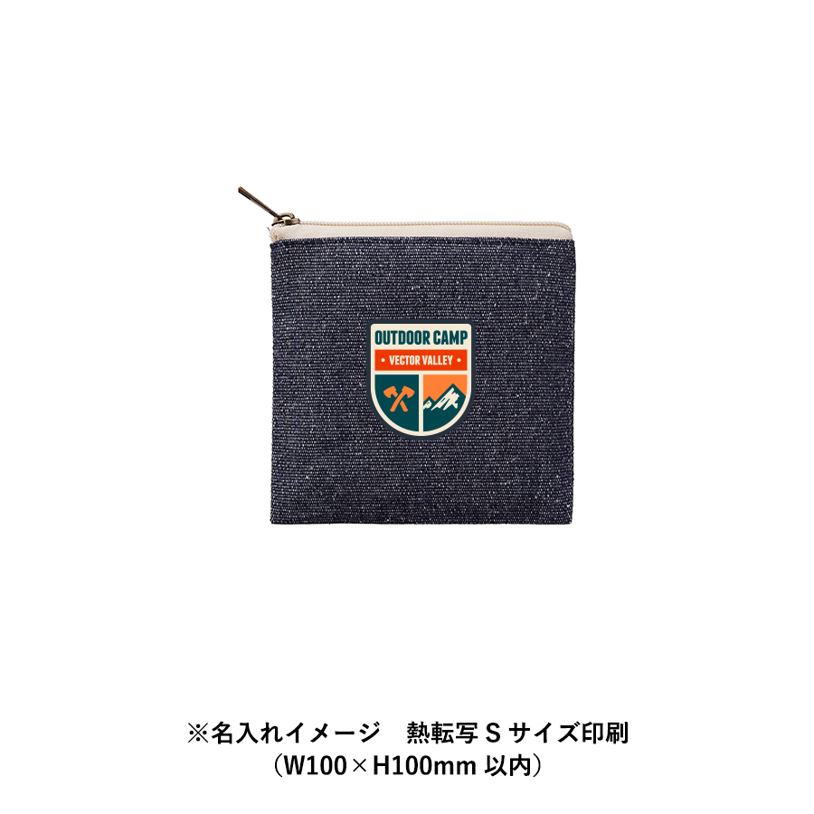 【アウトレット】シャンブリックキャンバスフラットポーチ（SS）