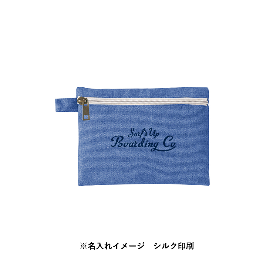 【アウトレット】シャンブリックキャンバスフラットポーチ（S）