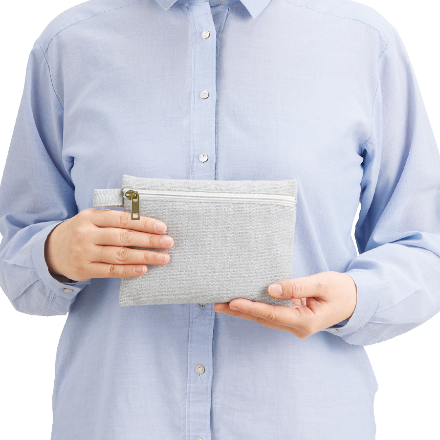 【アウトレット】シャンブリックキャンバスフラットポーチ（S）