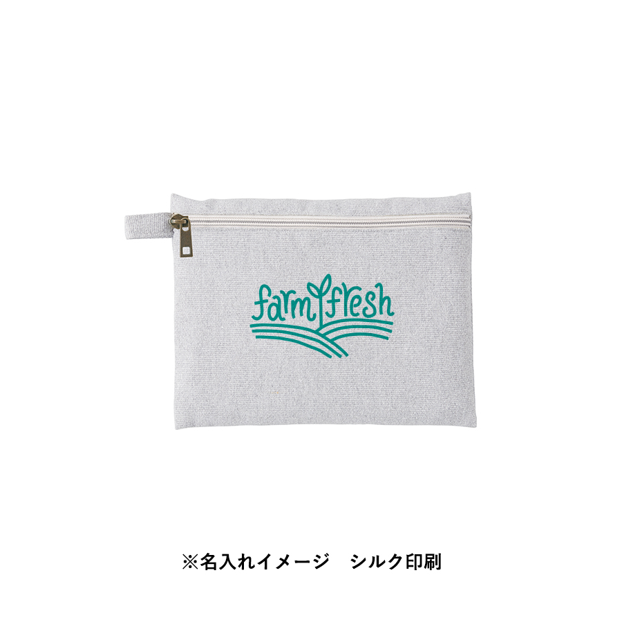 【アウトレット】シャンブリックキャンバスフラットポーチ（M）