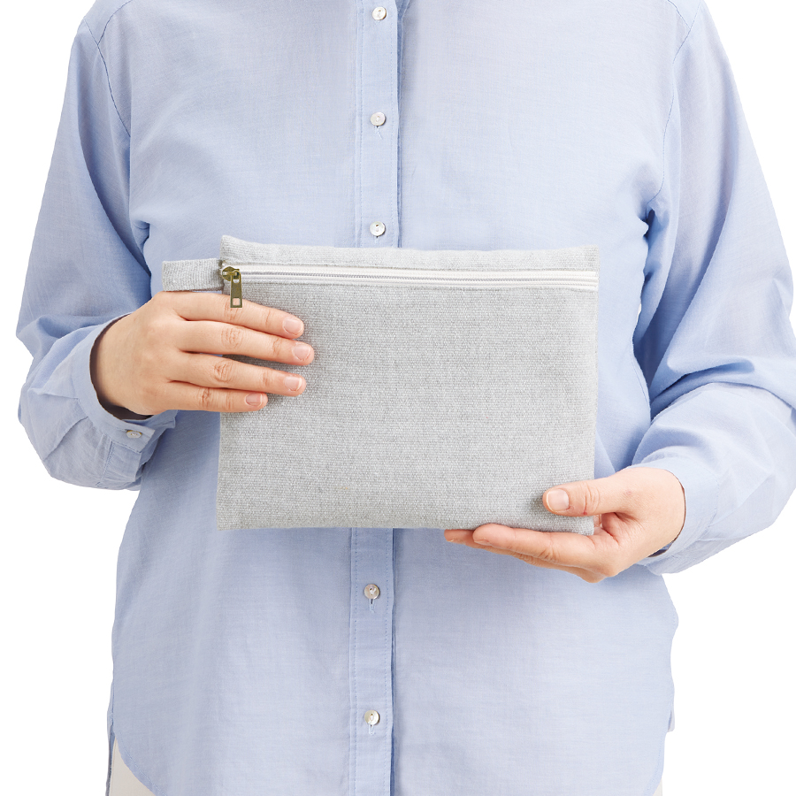 【アウトレット】シャンブリックキャンバスフラットポーチ（M）