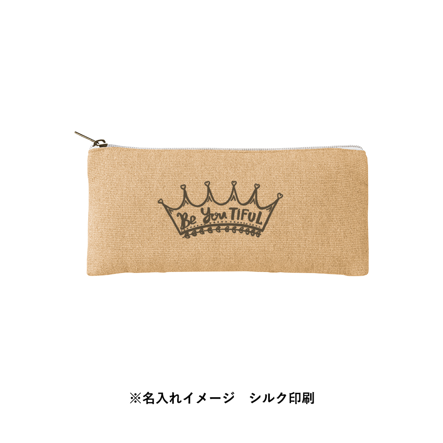 【アウトレット】シャンブリックキャンバスフラットポーチ ロング