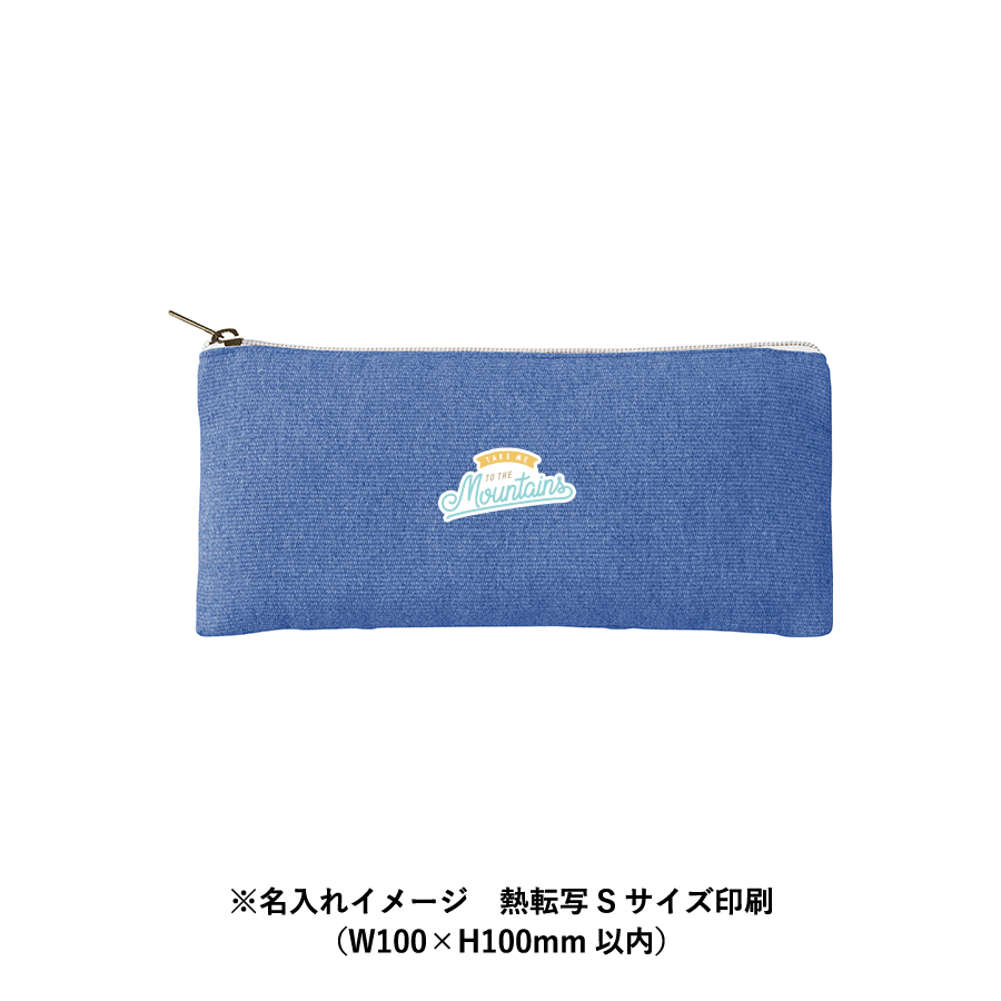 【アウトレット】シャンブリックキャンバスフラットポーチ ロング