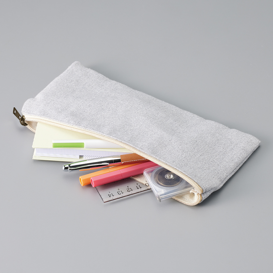 【アウトレット】シャンブリックキャンバスフラットポーチ ロング