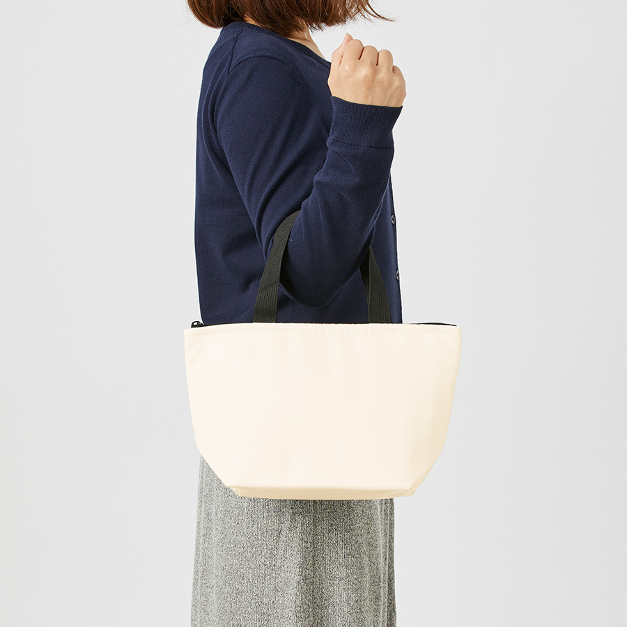 【アウトレット】オーガニックコットンバイカラー保冷トート（S）　ナチュラル