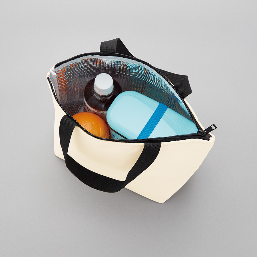 【アウトレット】オーガニックコットンバイカラー保冷トート（S）　ナチュラル