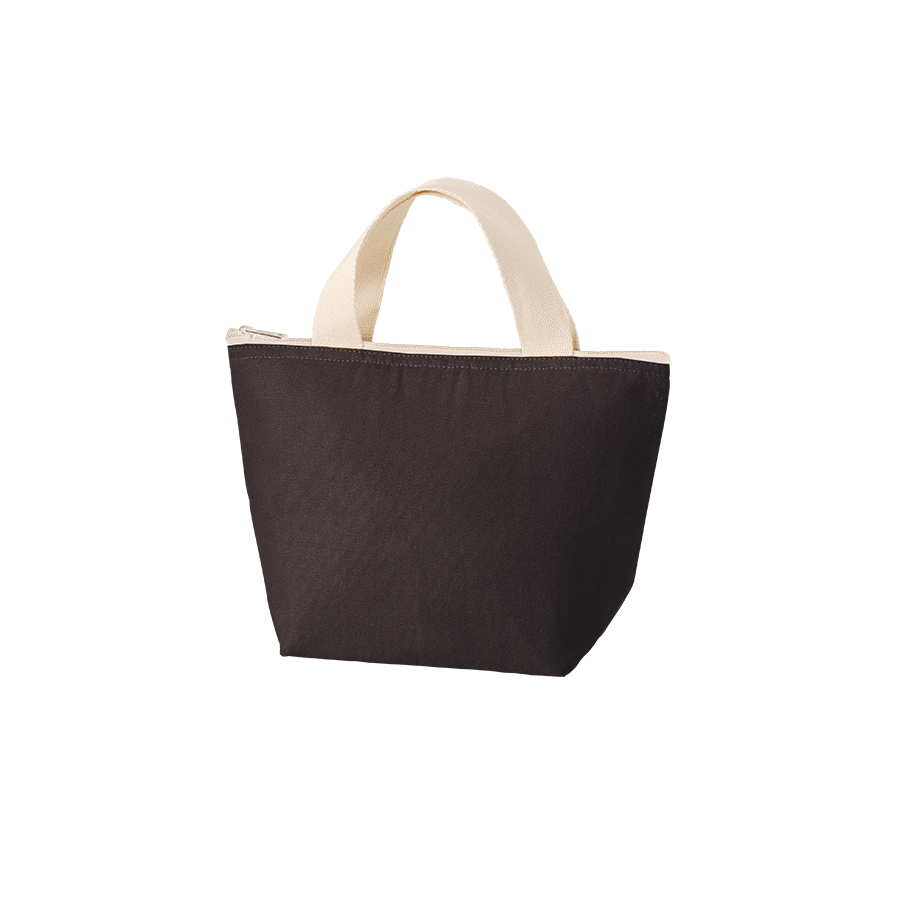 【アウトレット】オーガニックコットンバイカラー保冷トート（S）　ブラック