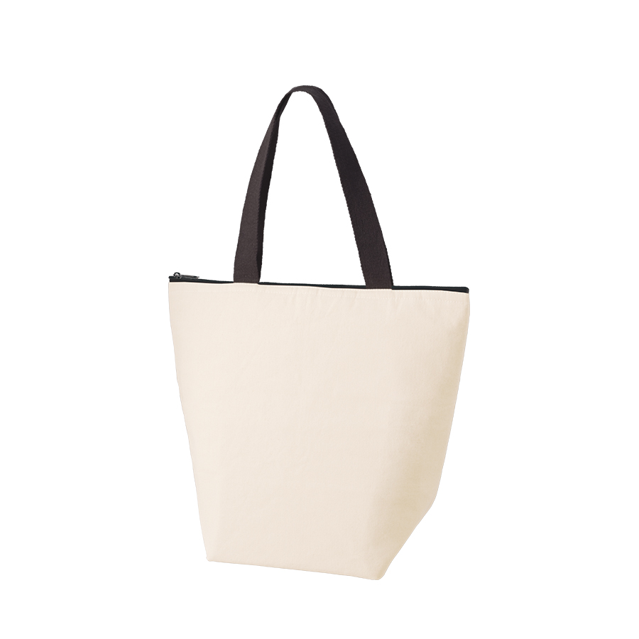 【アウトレット】オーガニックコットンバイカラー保冷トート（M）　ナチュラル