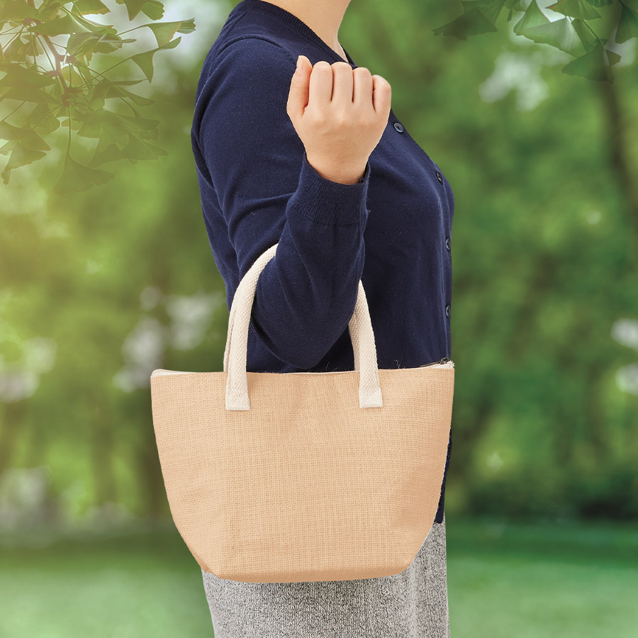 TR-1222-028ジュート保冷トート（S） 　ナチュラルベージュ