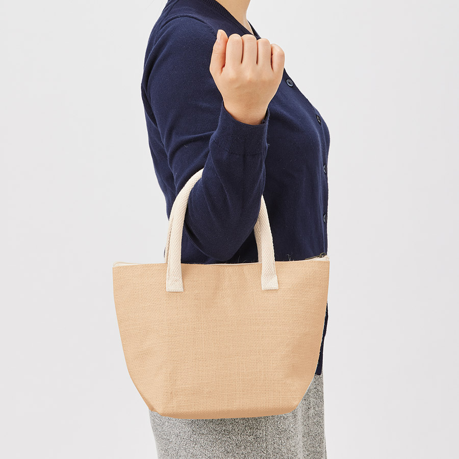 ジュート保冷トート（S） 　ナチュラルベージュ