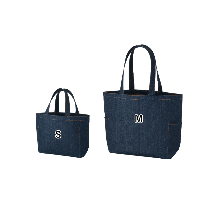 【シルク印刷必須商品】デニムライクマルチトート（Ｓ）