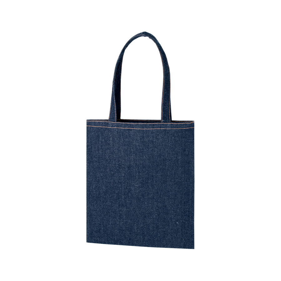 【シルク印刷必須商品】デニムライクフラットトート