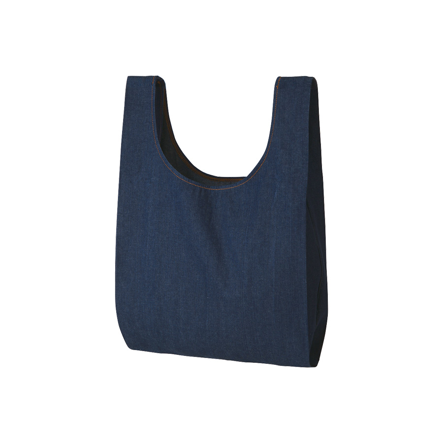 【シルク印刷必須商品】デニムライクマルシェバッグ