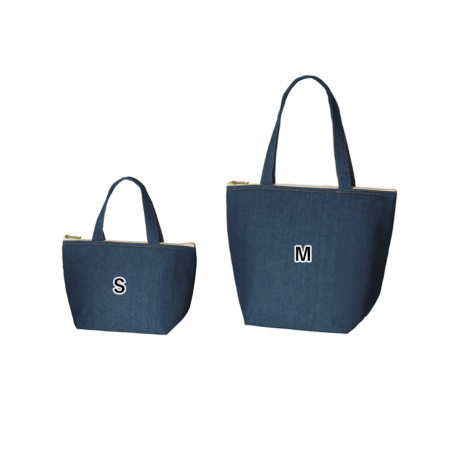 【シルク印刷必須商品】デニムライク保冷トート（Ｓ）