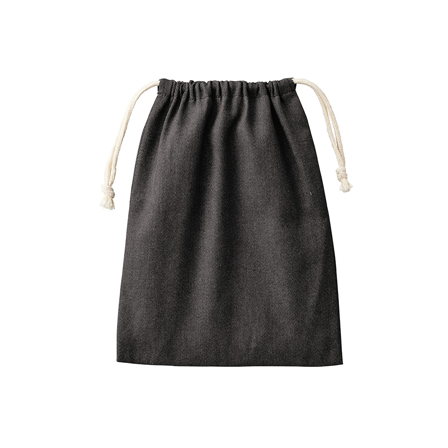 【シルク印刷必須商品】デニムライク巾着（M）