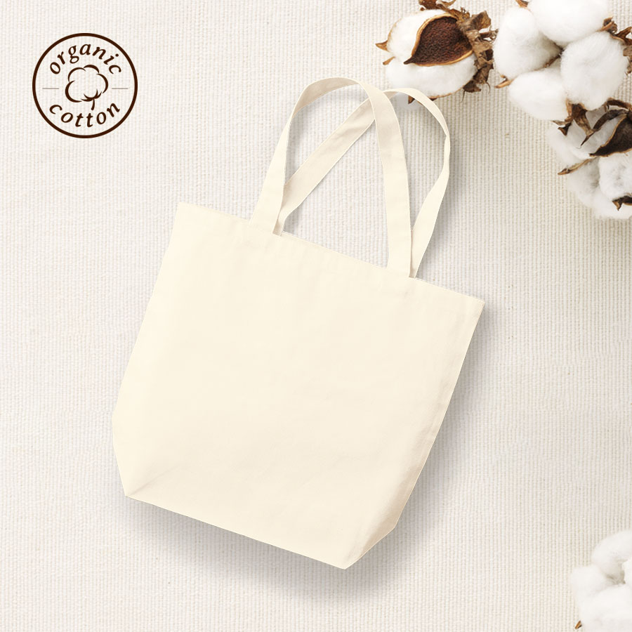 オーガニックコットンキャンバストート（MＬ）ナチュラル