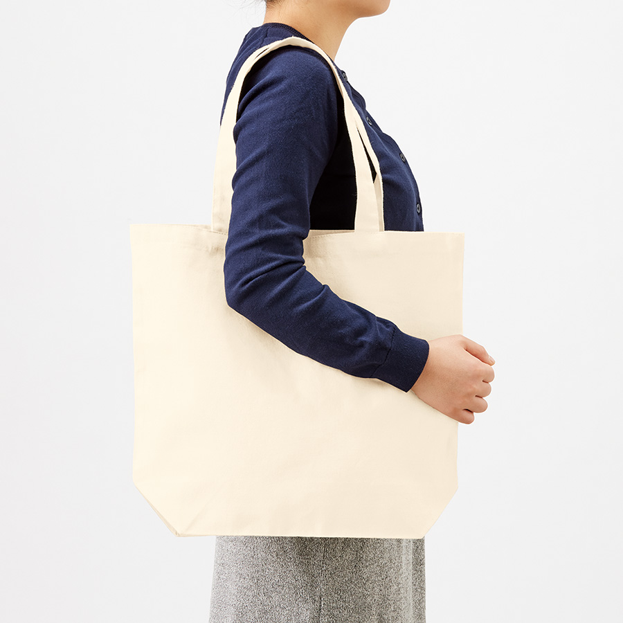 オーガニックコットンキャンバストート（MＬ）　ナチュラル