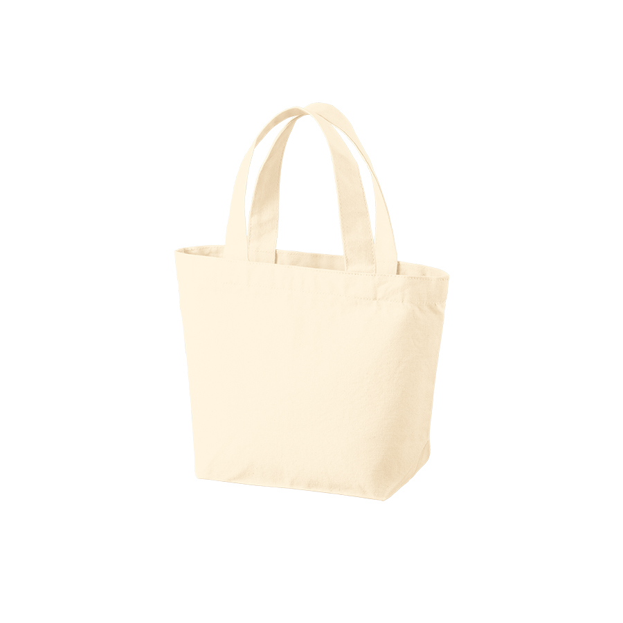 キャンバスベーシックファスナートート（S）　ナチュラル