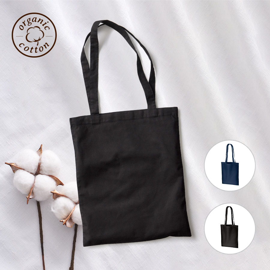 TR-1295オーガニック厚手コットンフラットショルダートート