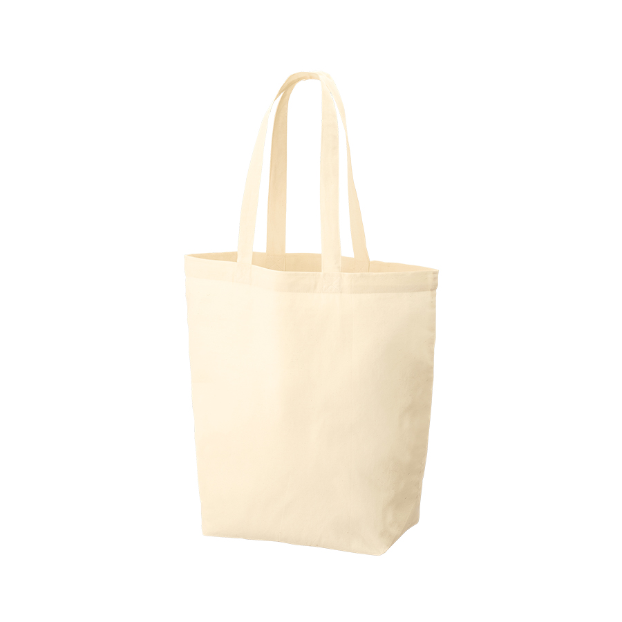 オーガニック厚手コットンバッグ（M)　ナチュラル
