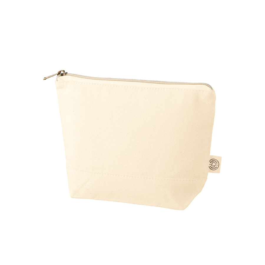 オーガニックコットンキャンバスデイリーポーチ（S）　ナチュラル
