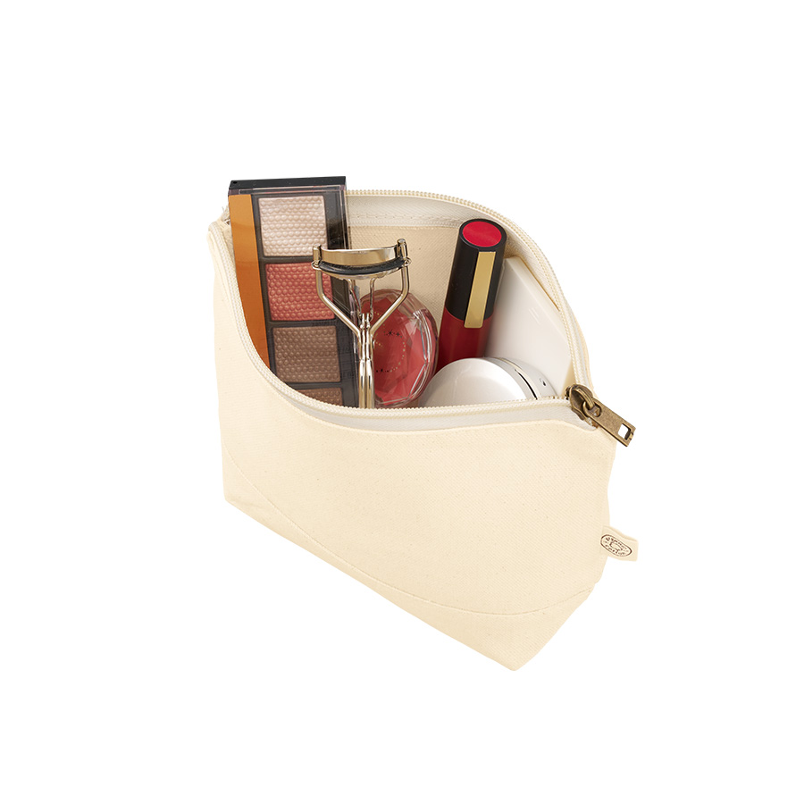 オーガニックコットンキャンバスデイリーポーチ（S）　ナチュラル