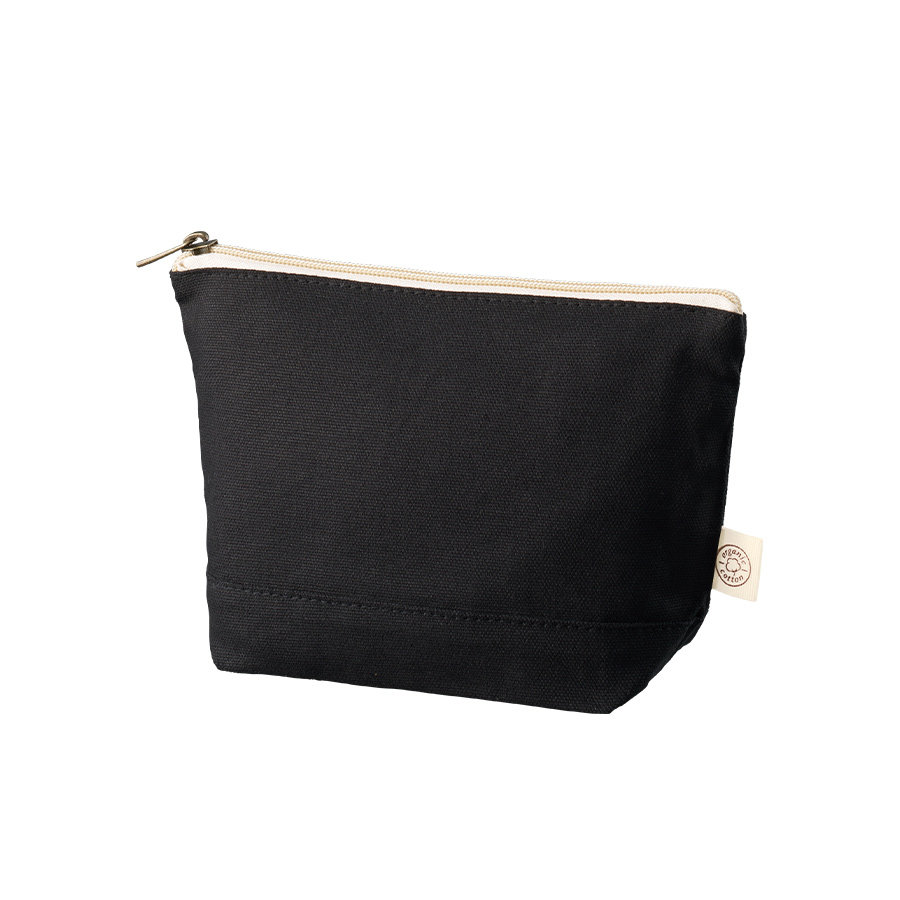 オーガニックコットンキャンバスデイリーポーチ（S）　ナイトブラック